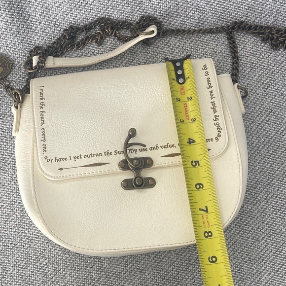 Loungefly Harry Potter White Crossbody Bag with Chain Strap - Picture 12 of 16